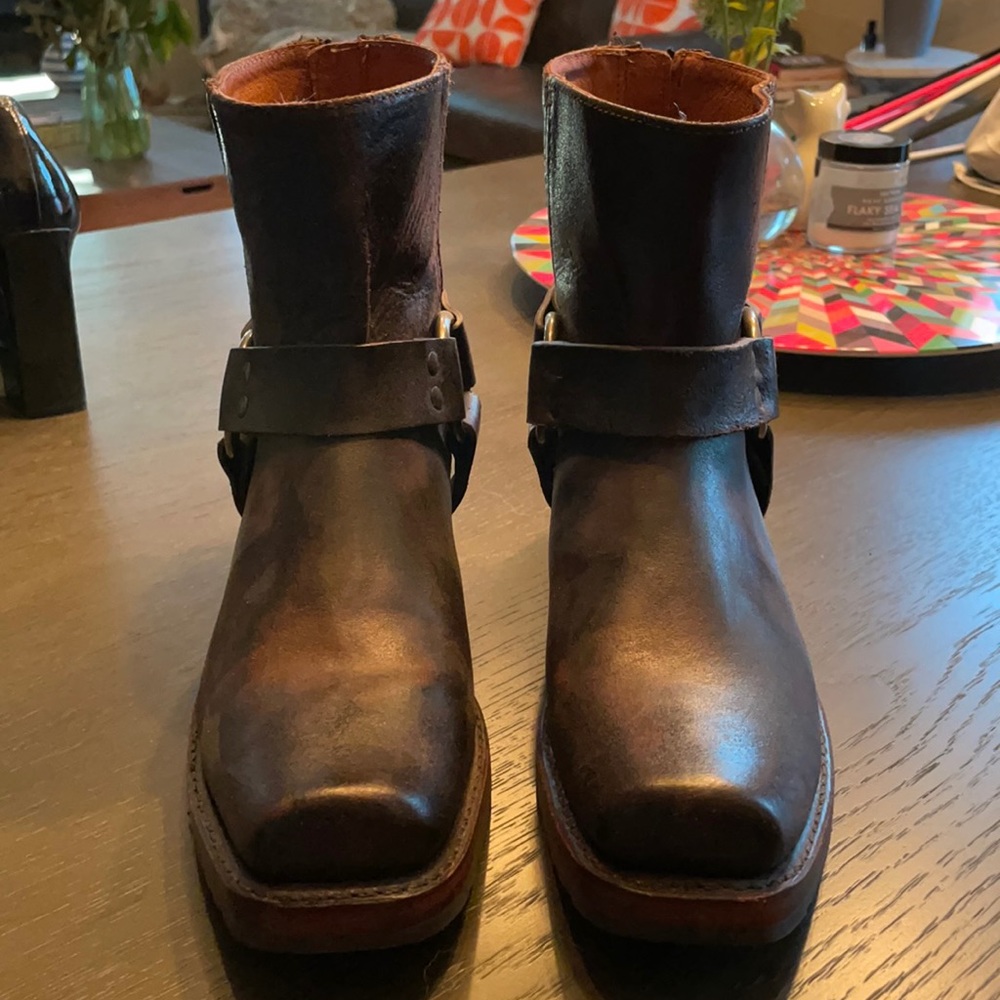 Frye Ankle Motorcycle Boots